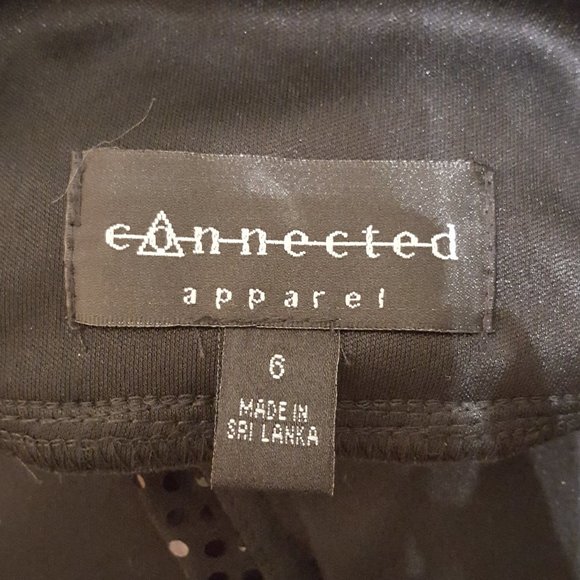 connected apparel Dress Cocktail Little Black Size 6 NWT - Picture 9 of 12